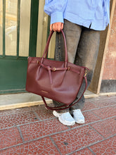City bag Borgogna