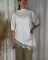 T shirt Pizzo Trasversale