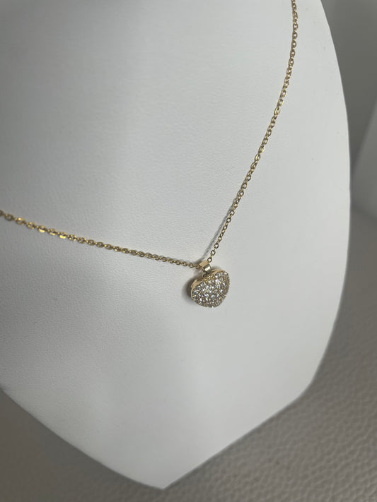 Collanina cuore bombato Gold
