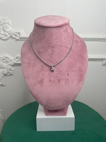 Collana Tennis Pietra Bianca
