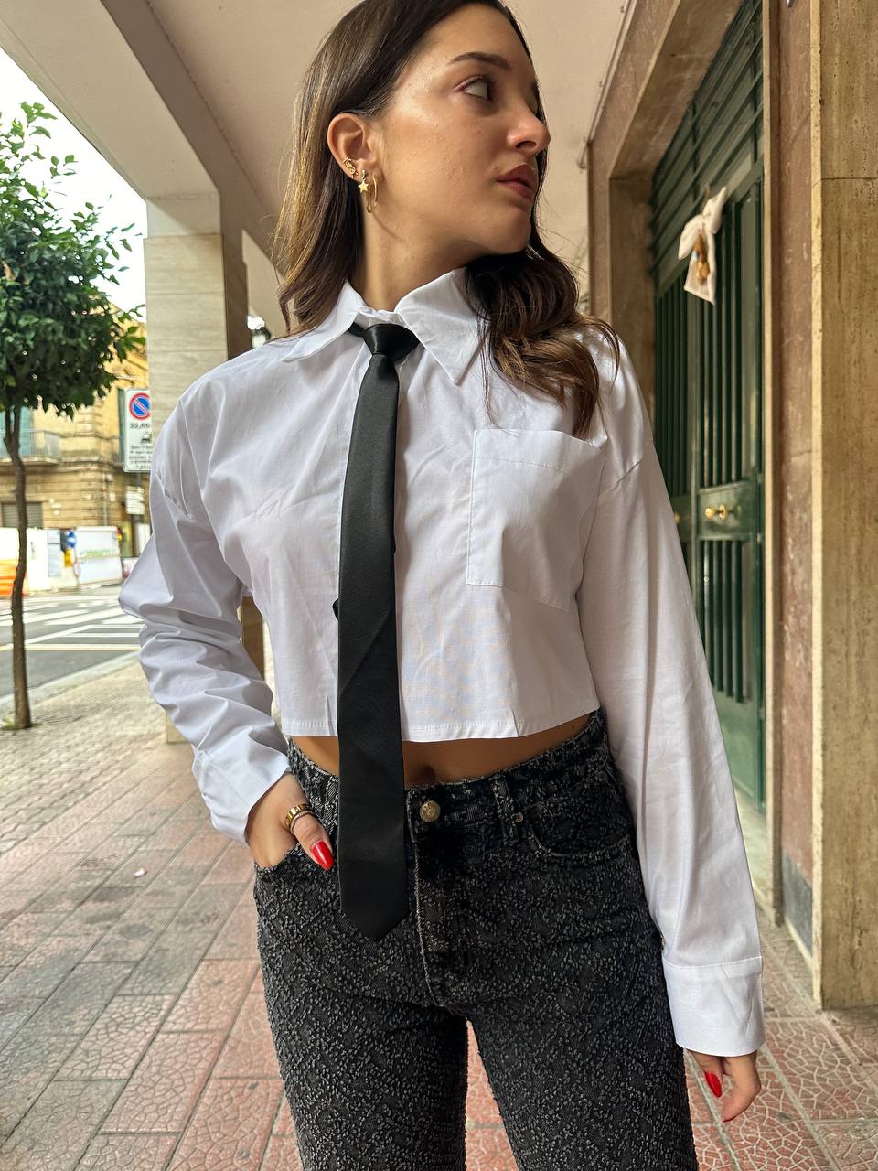 Camicia Cropped Office