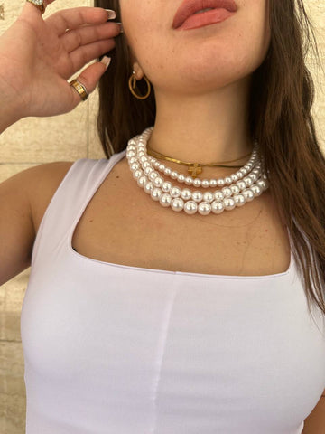 Collana Tre fili di Perla
