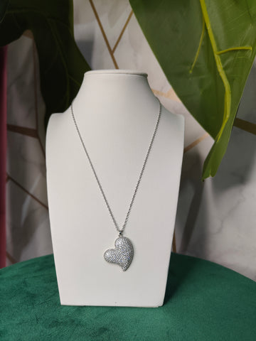 Collana Cuore Zirconato Bomb