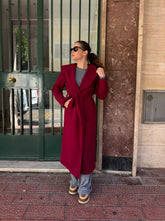 Cappotto Ginevra Bordeaux