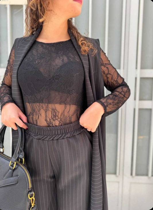 Maglia Pizzo Nera