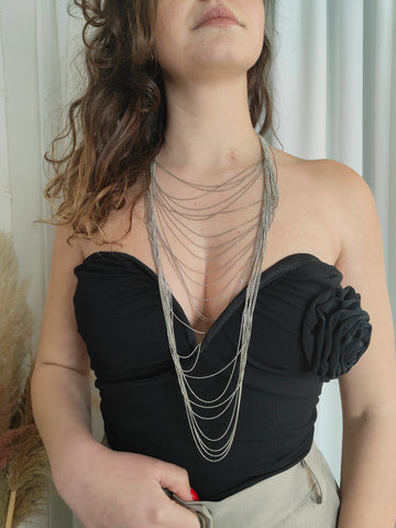 Collana Cascata di fili