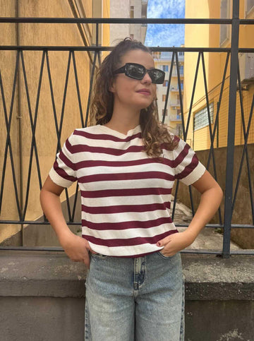 T shirt filo di scozia