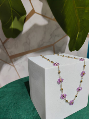 Collana Margherite Rosa