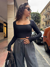 Maglia Cropped Guanto Black