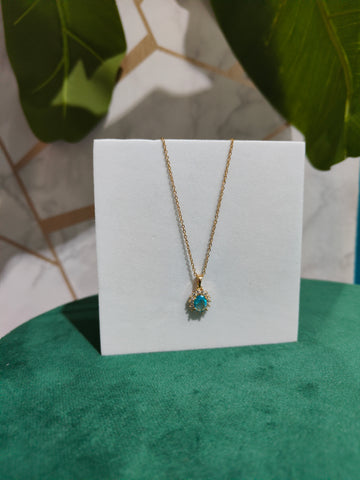 Collana Kate acqua marina Gold