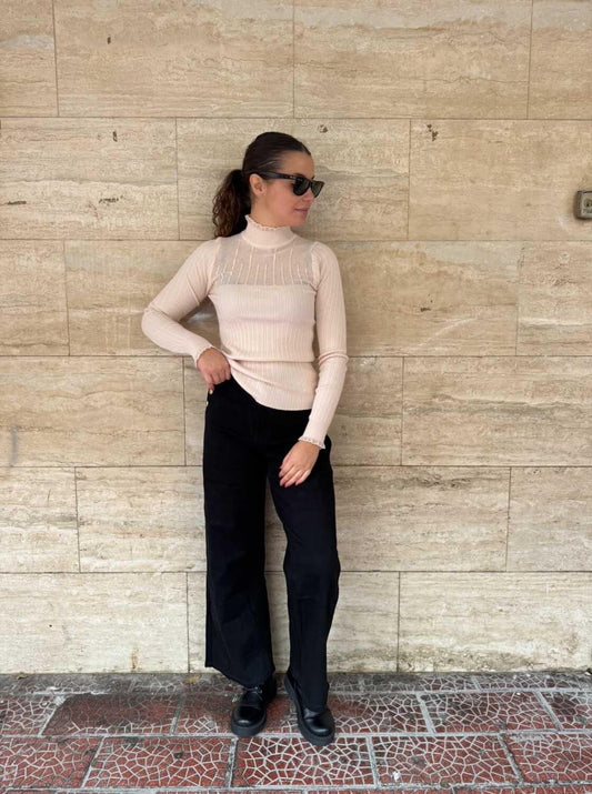 Maglia Collo Rouhes Low