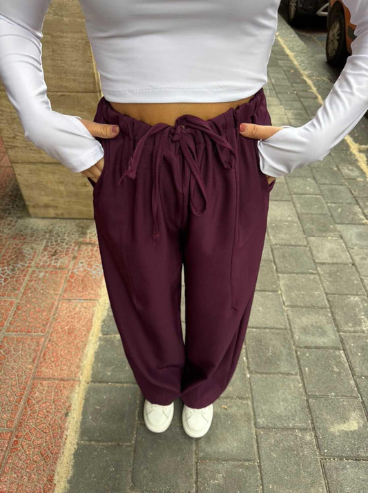 Pantalone Carol Bordeaux