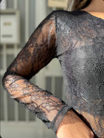 Maglia Pizzo Nera
