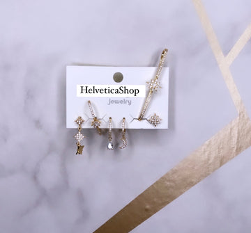 Set mini hoop Manhattan oro