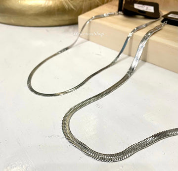 Collana snake argento unisex
