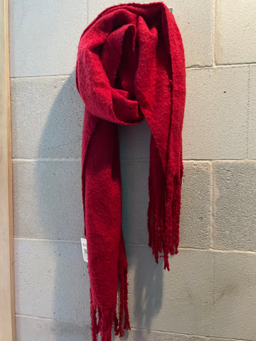 Sciarpone rettangolare rosso WJ50