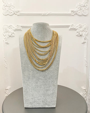 Collier oro multicatene