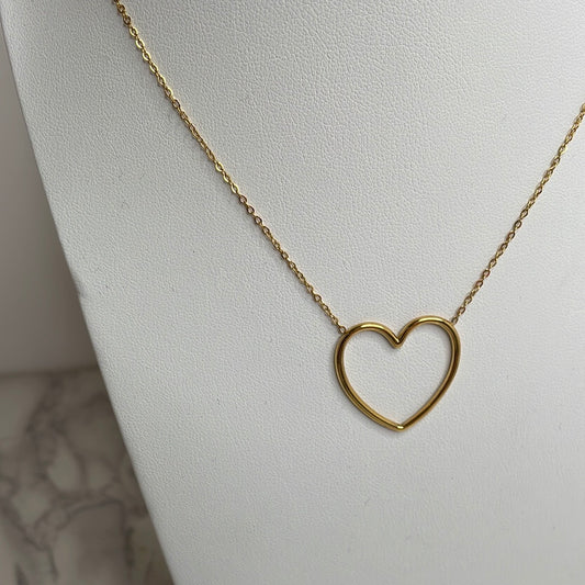 Collana cuore vuoto Gold