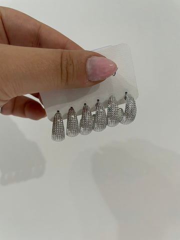 Set mini semicerchi color argento