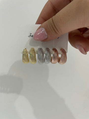 Set Mini semicerchi martellati colorati