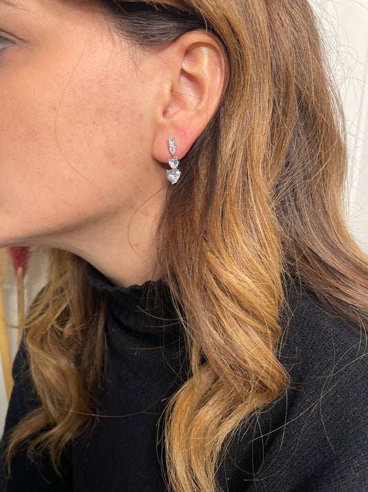 Pendenti cuori silver
