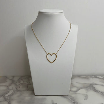 Collana cuore vuoto Gold