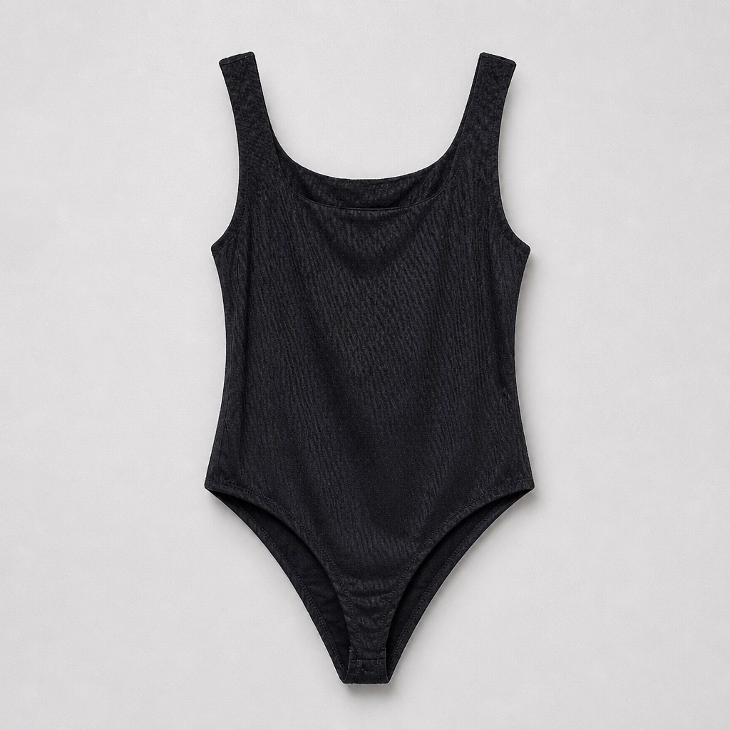 Body Spalla Larga Nero