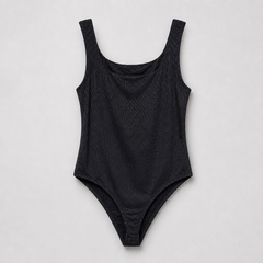 Body Spalla Larga Nero