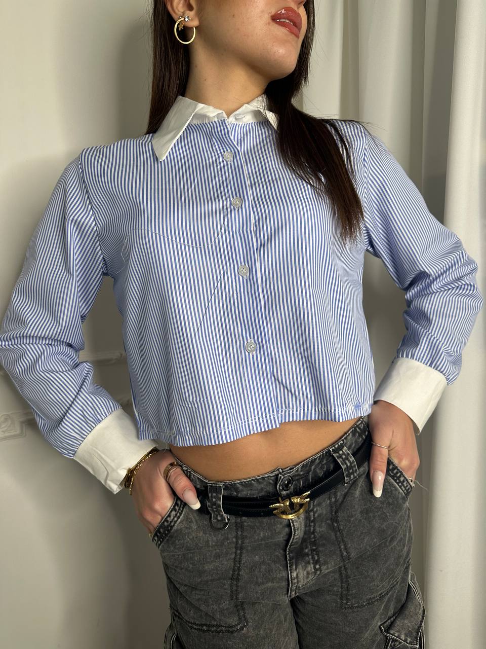 Camicia Cropped Low