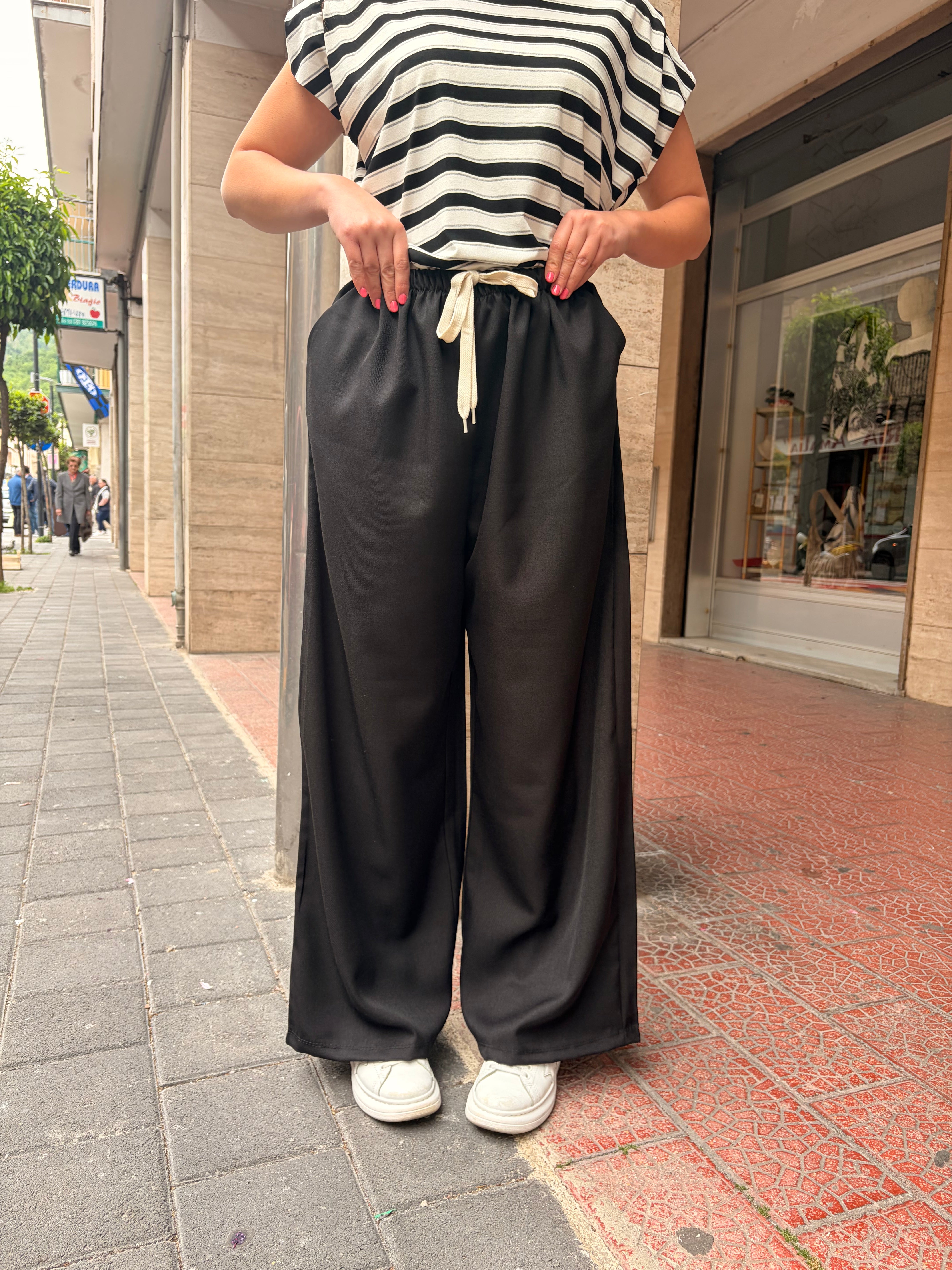 Pantalone Ella Nero Low