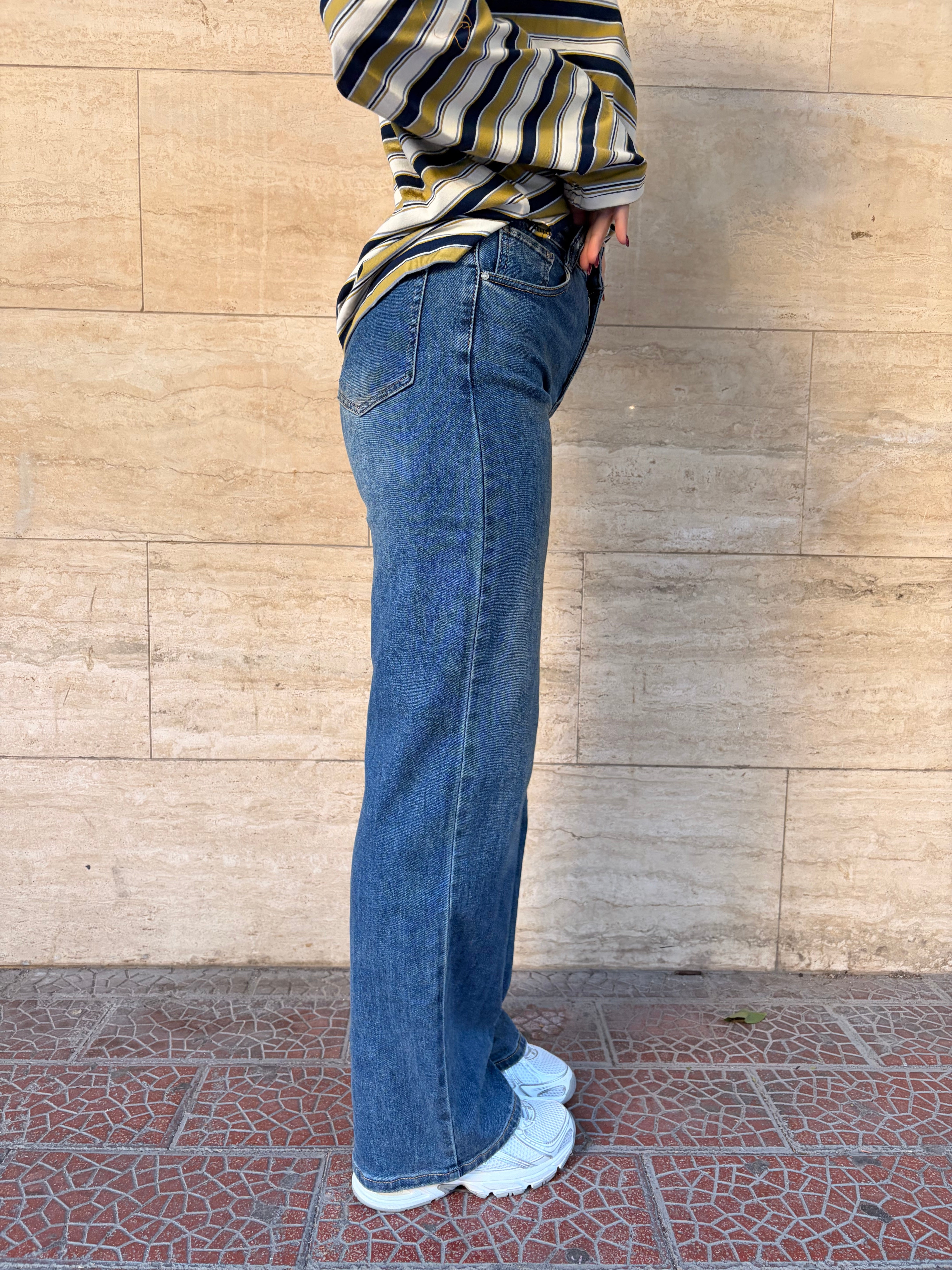 Denim Wide Sabbiato 7661