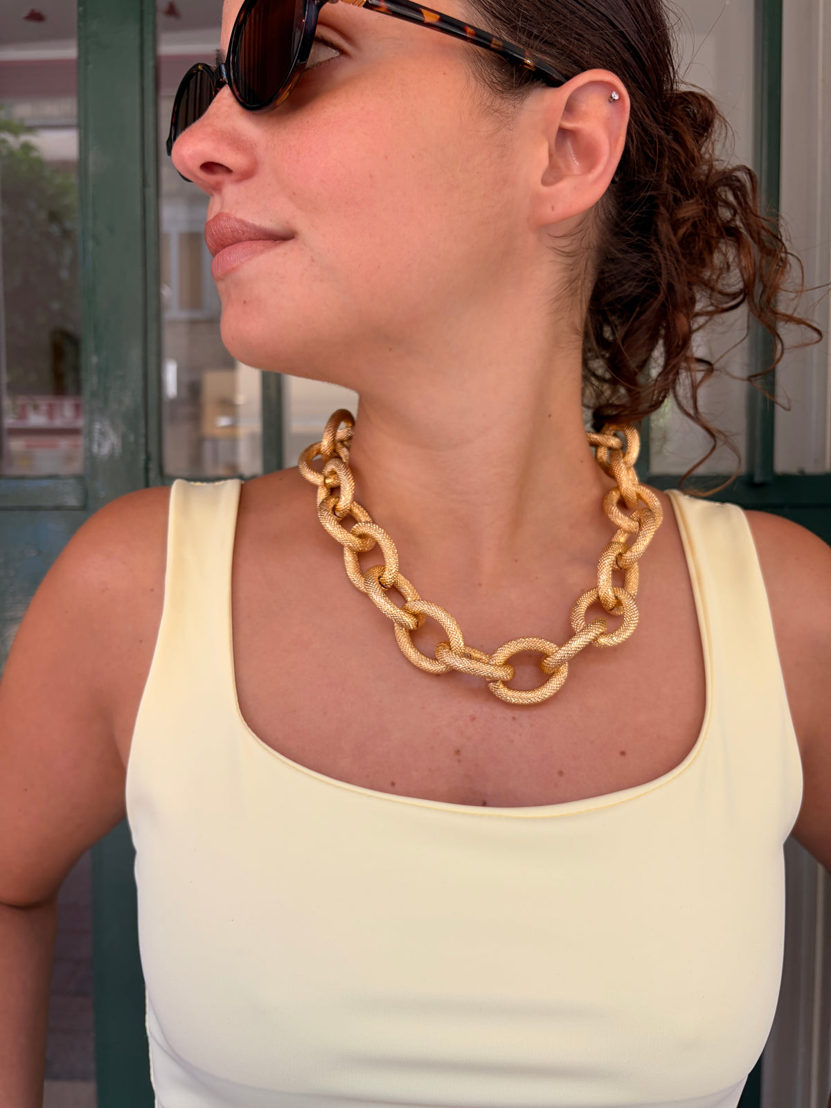Collana Catena Satinata Gold