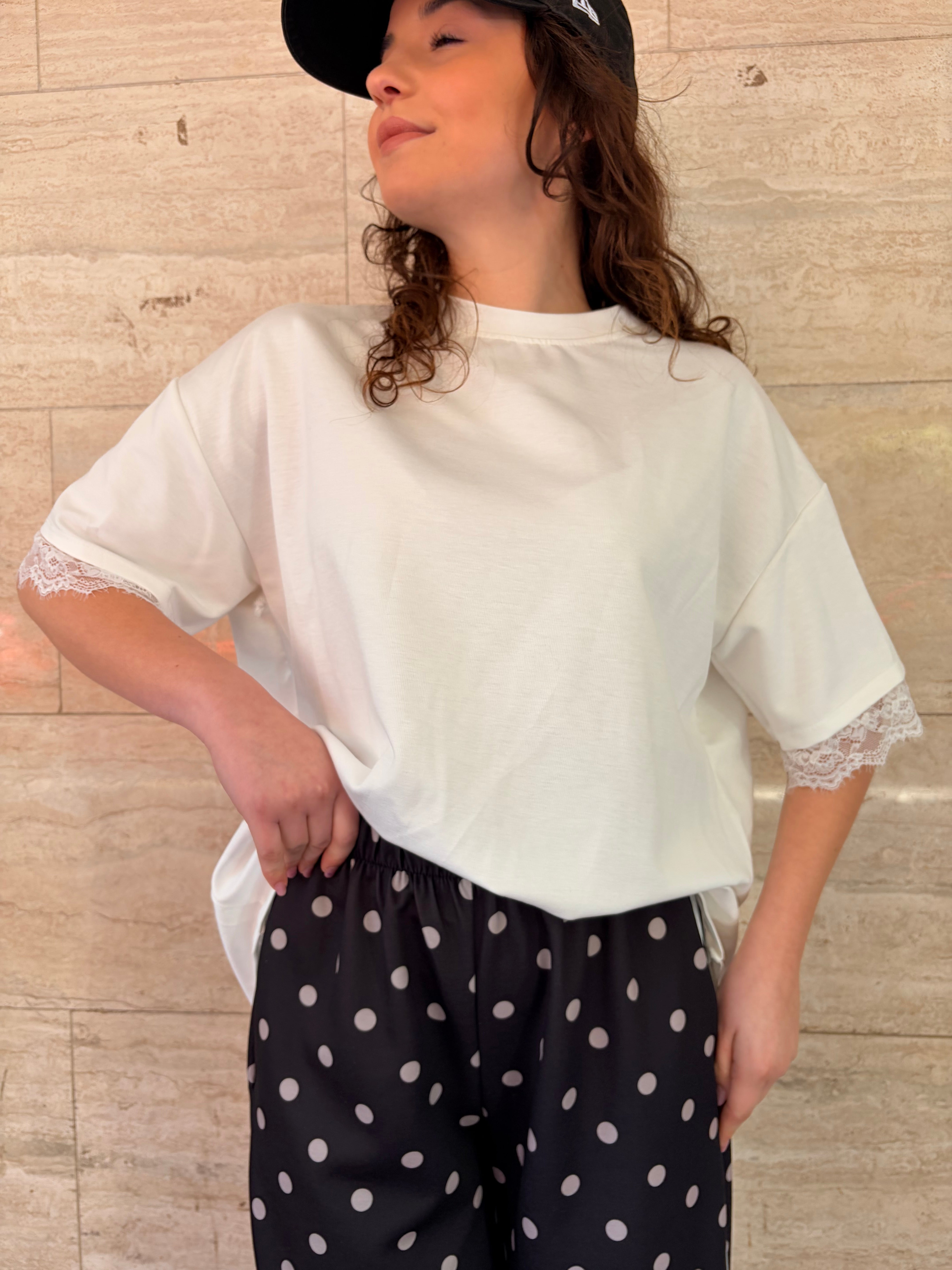 T Shirt Focus Bianco