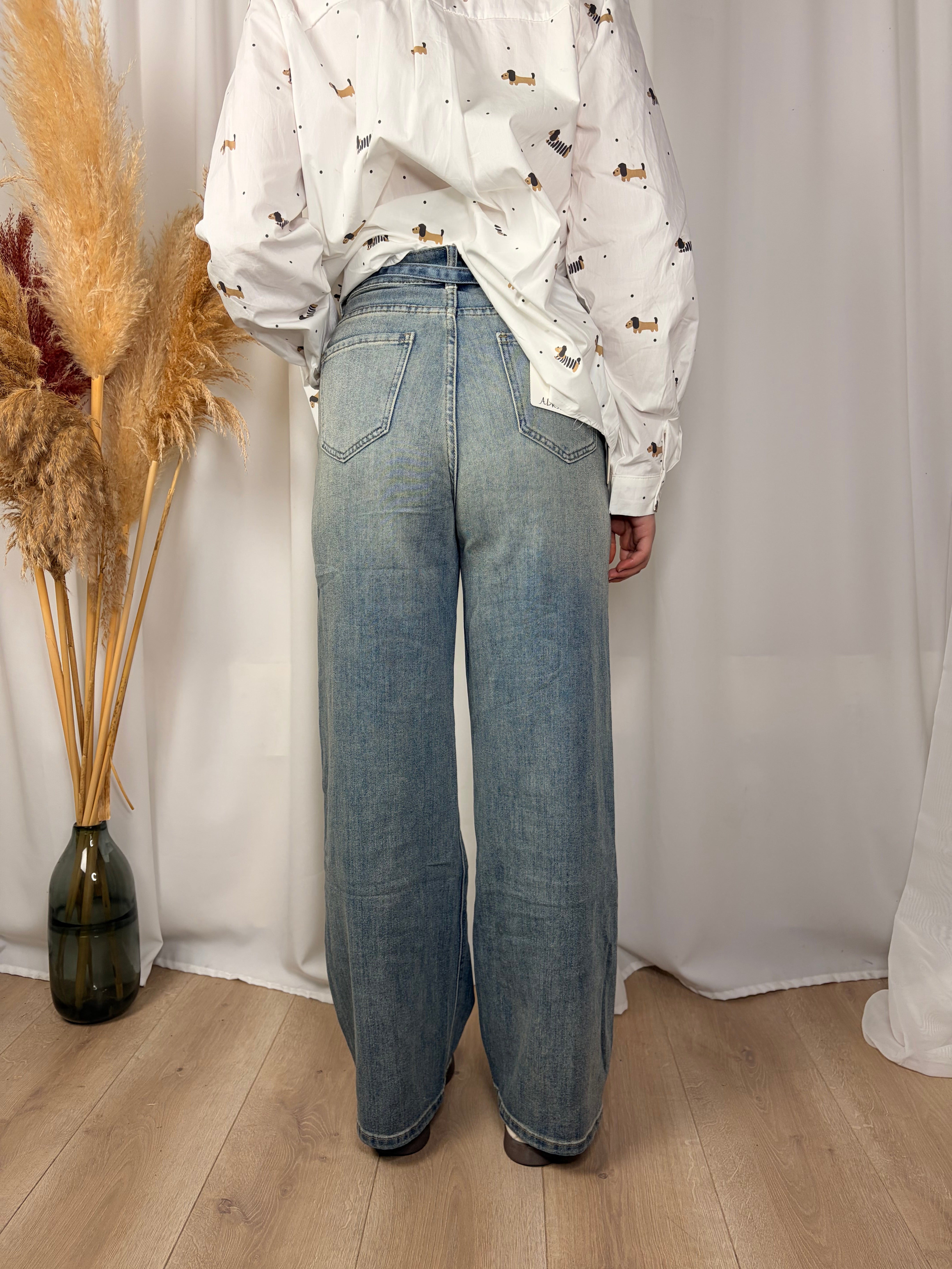 Jeans Wide Sabbiato