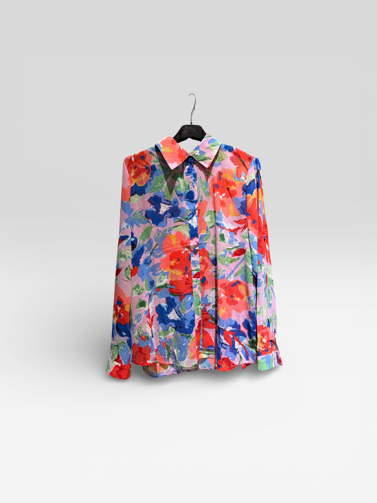 Camicia Flower Blu Taglia M