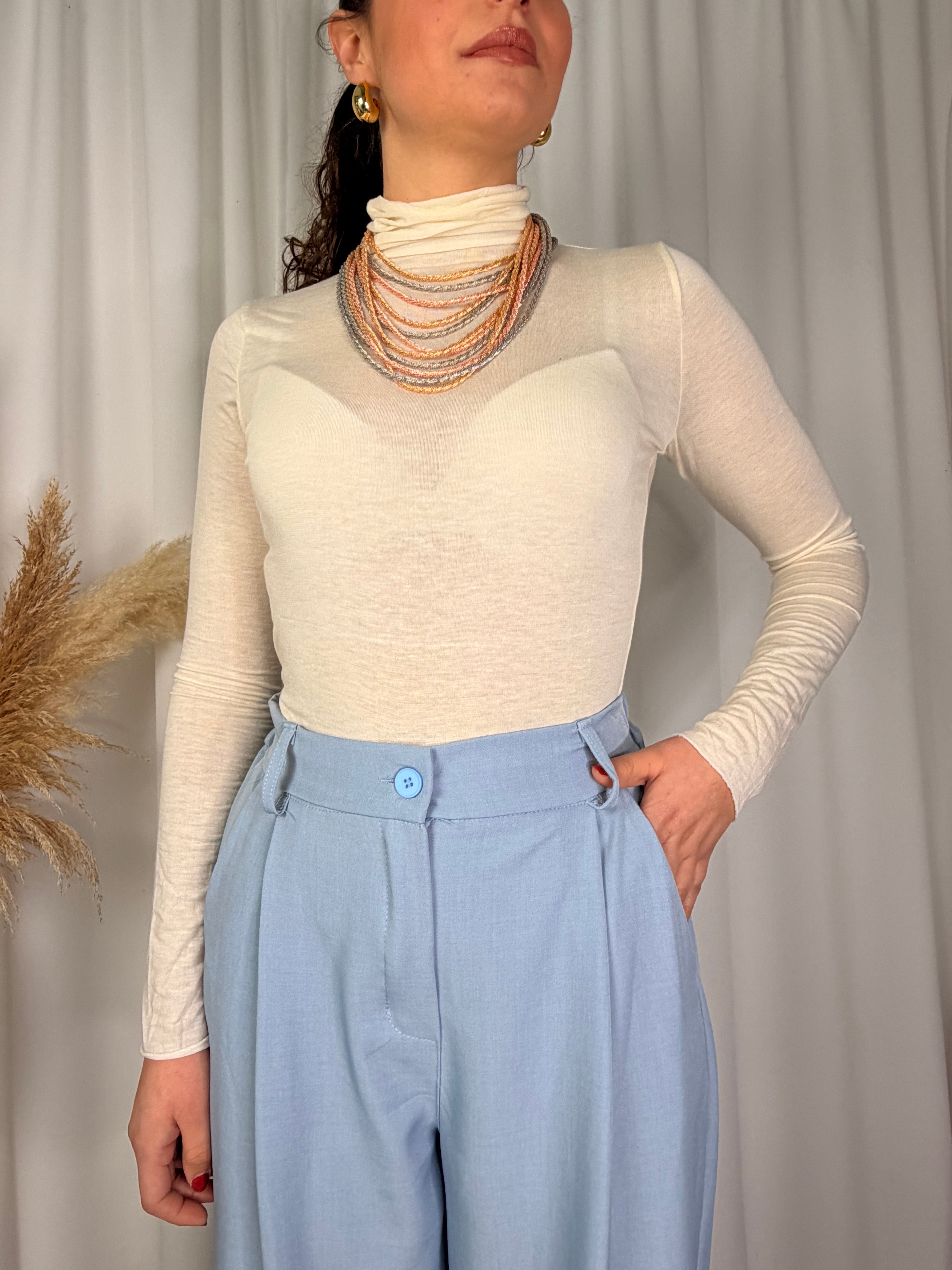 Maglia Cashmer Collo alto