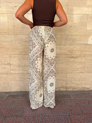 Pantalaccio bandana panna/marrone