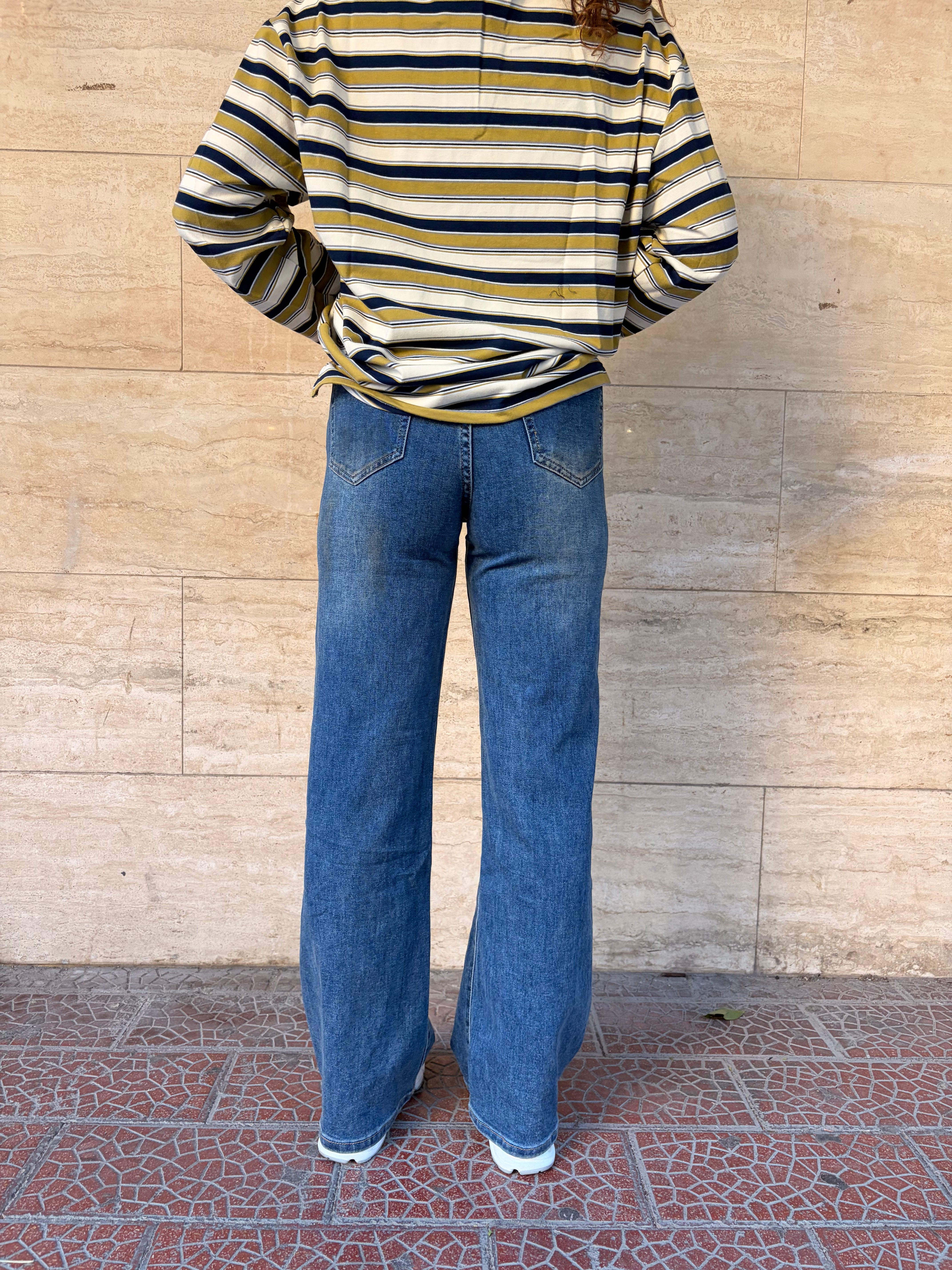 Denim Wide Sabbiato 7661