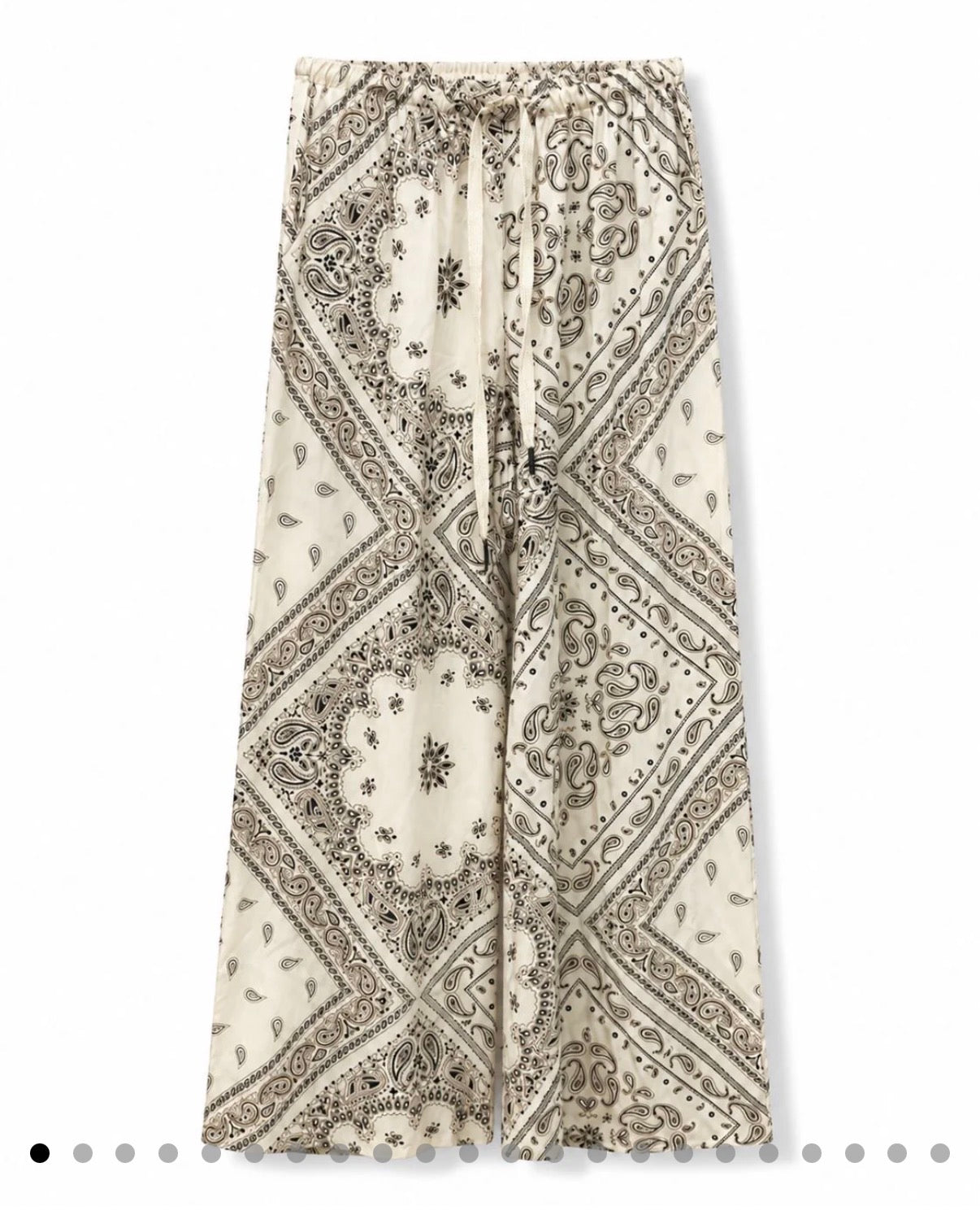 Pantalaccio bandana panna/marrone