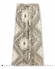 Pantalaccio bandana panna/marrone