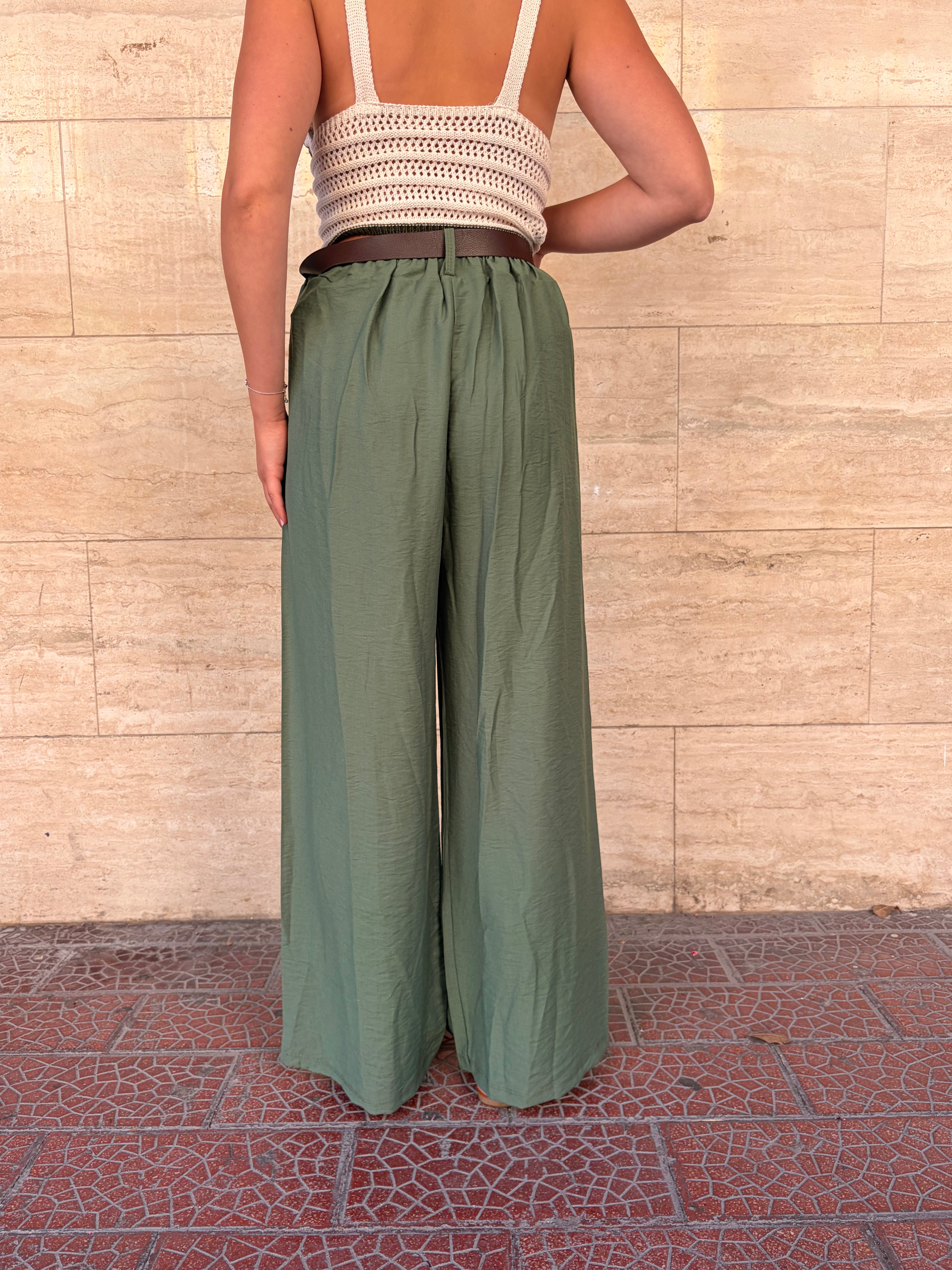 Pantalone Veronica Oliva