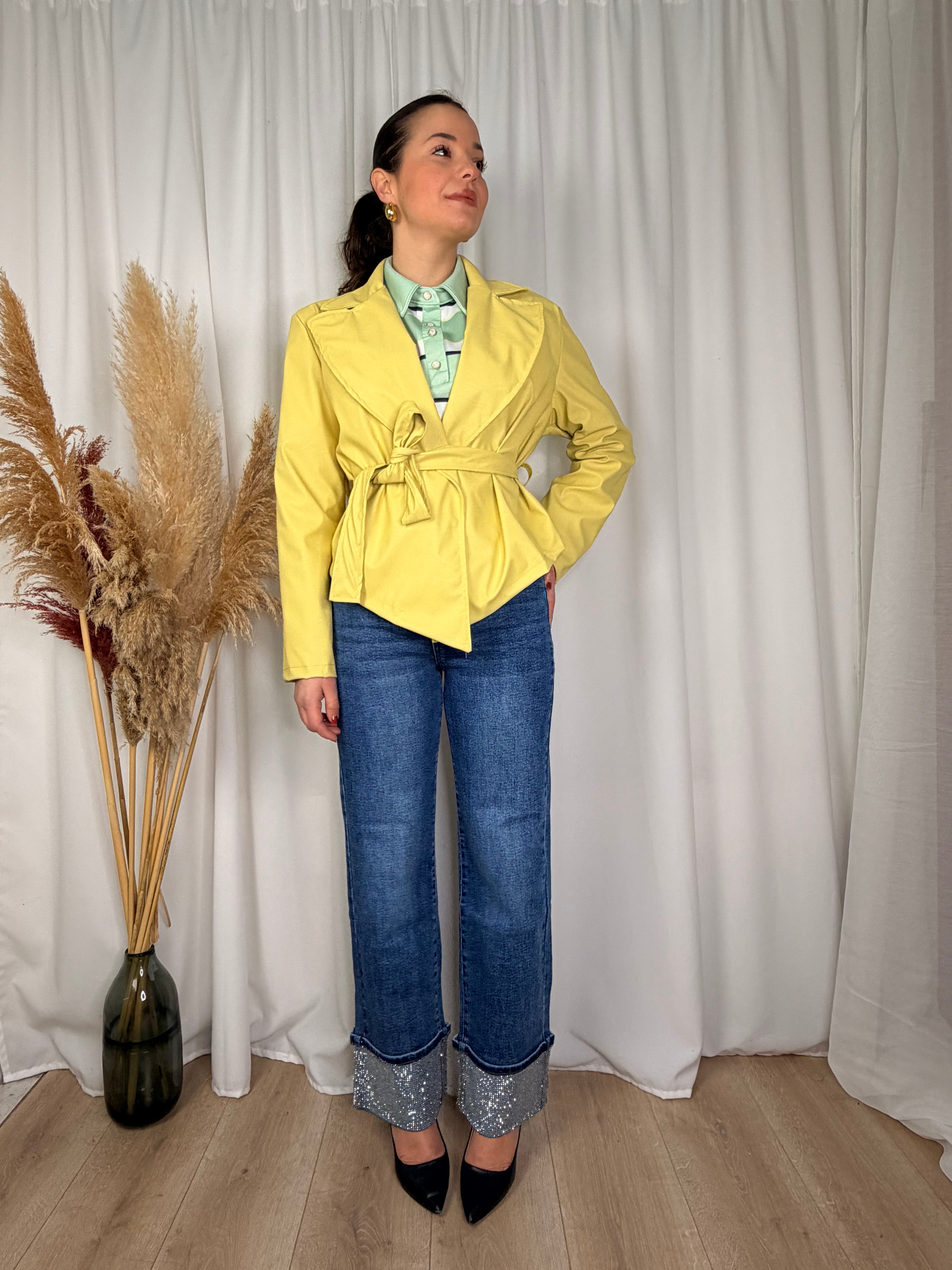 Denim Risvolto Shine