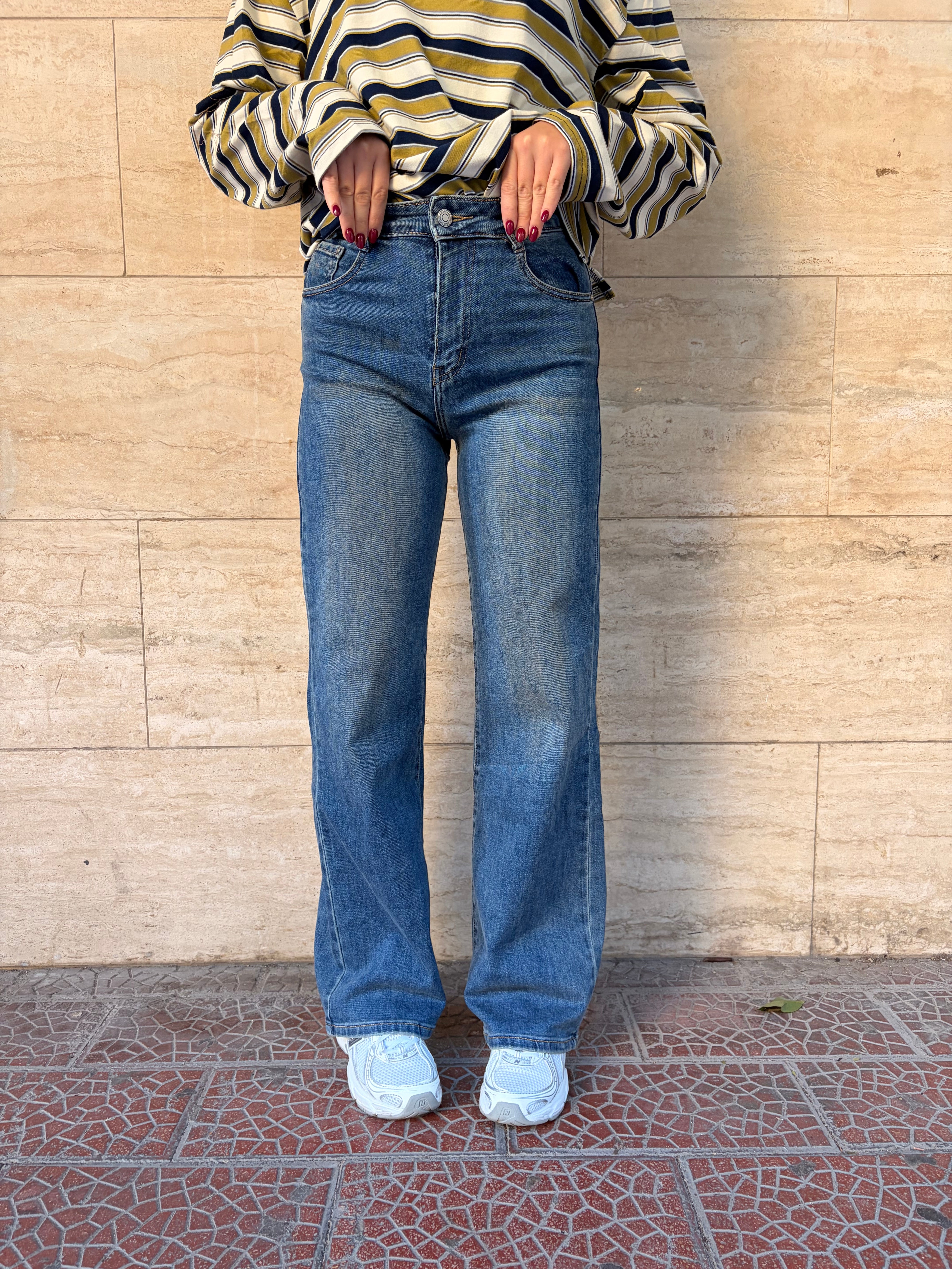 Denim Wide Sabbiato 7661