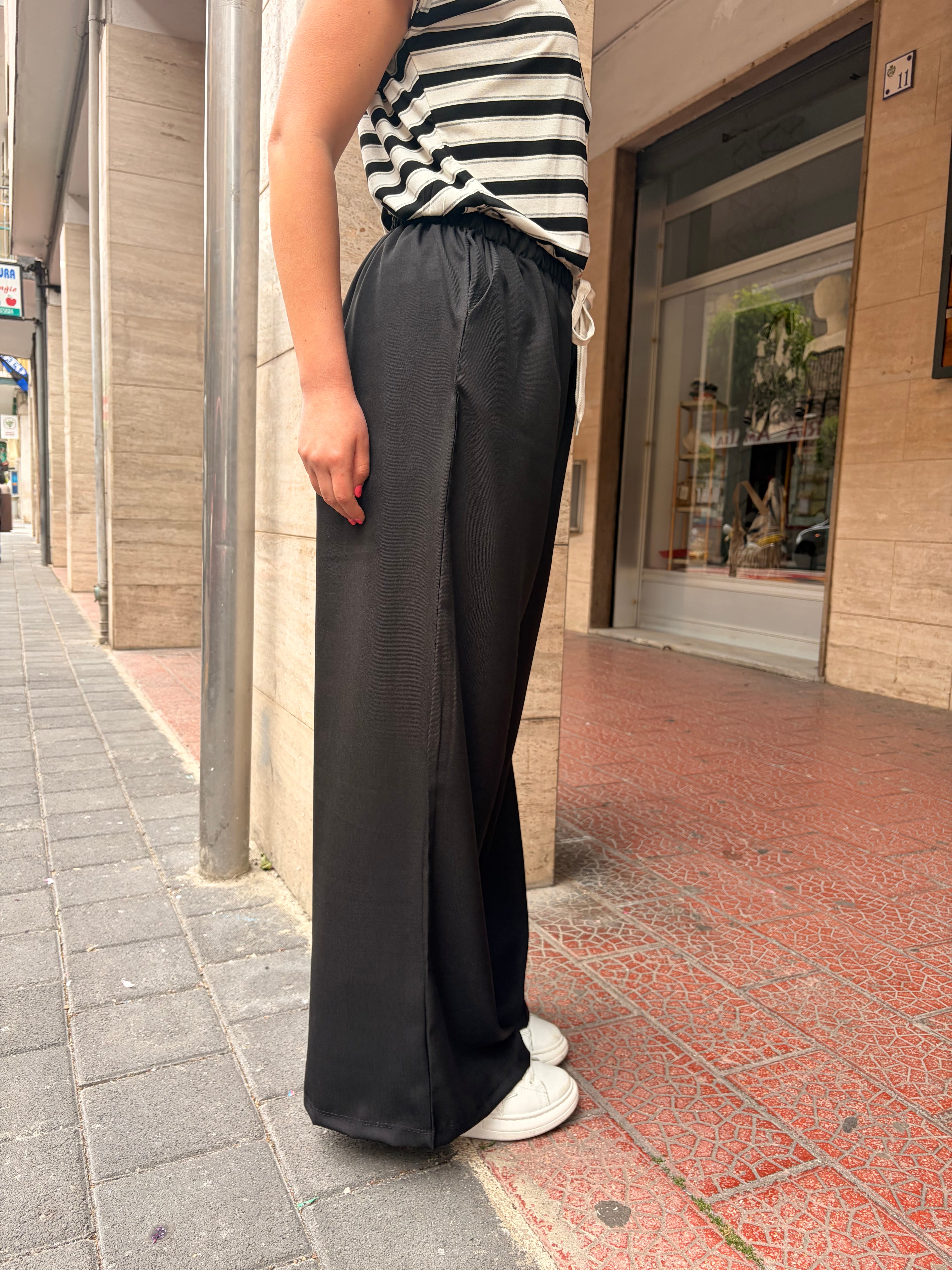 Pantalone Ella Nero Low