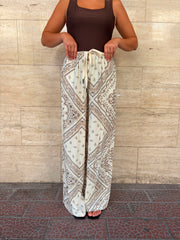 Pantalaccio bandana panna/marrone