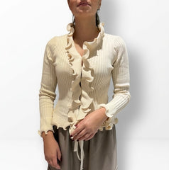 Cardigan/Maglia Rouches