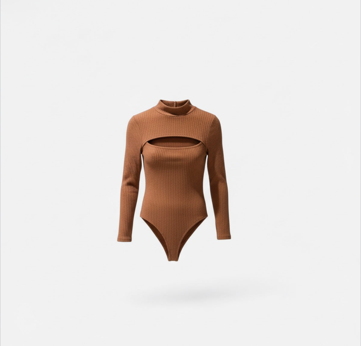 Body scollo goccia cammello