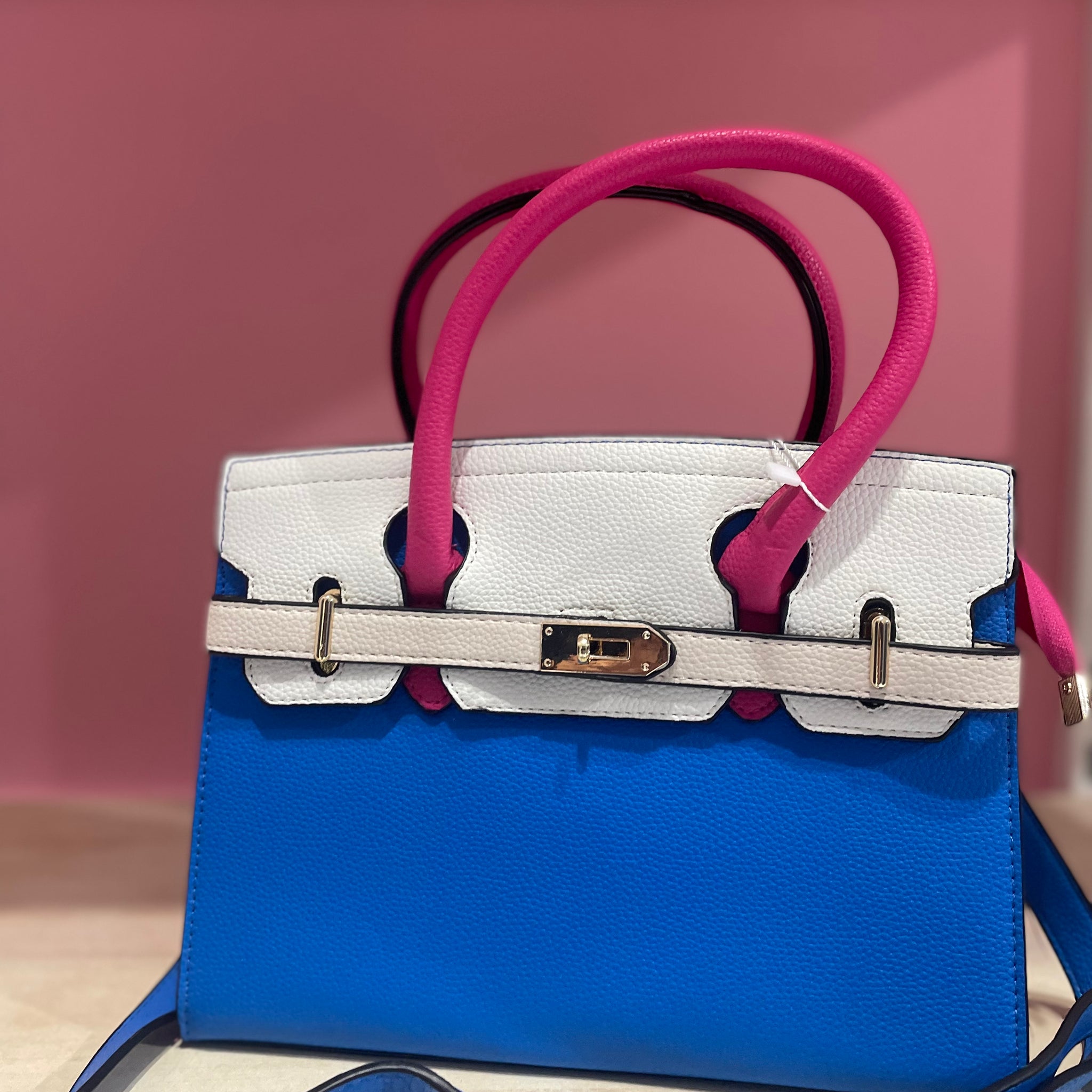 Bag Giulia doppio colore fucsia/blu