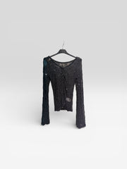 Maglia Rete con microstrass