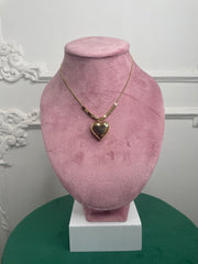Collana cuore e quadretti